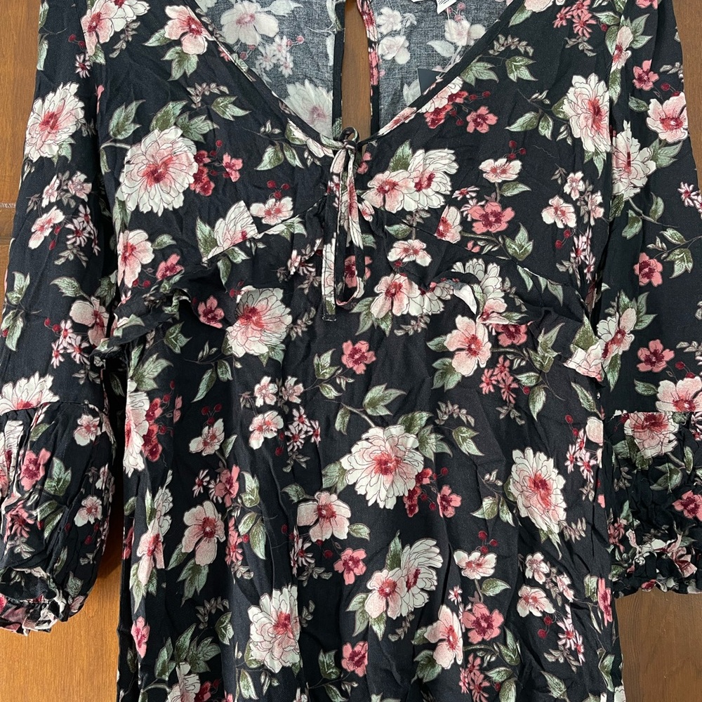 Floral Mini Dress NWT Size XS - Picture 4 of 14